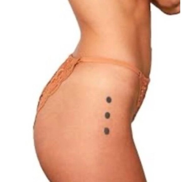 NWT Free People x WE ARE HAH Chase Me Down Panty XL X-Large Brown Sugar Lace - Picture 15 of 15